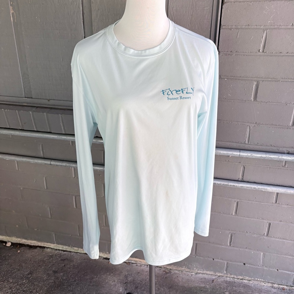 Firefly Sunset Resort Light Blue Long Sleeve Tee
